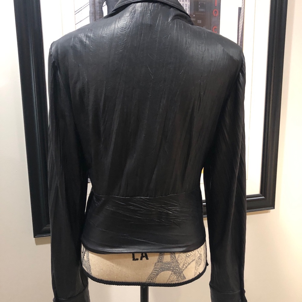 EUC Women’s Joseph Ribkoff Faux Leather Jacket - Picture 6 of 15